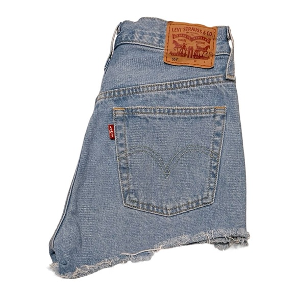 LEVI’S 501 HIGH WAISTED SHORTS - Picture 3 of 6